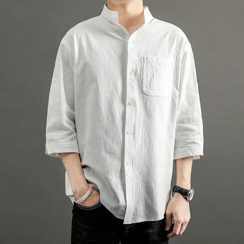 Justin Stand Collar Shirt