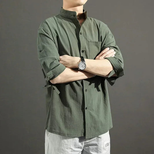 Justin Stand Collar Shirt