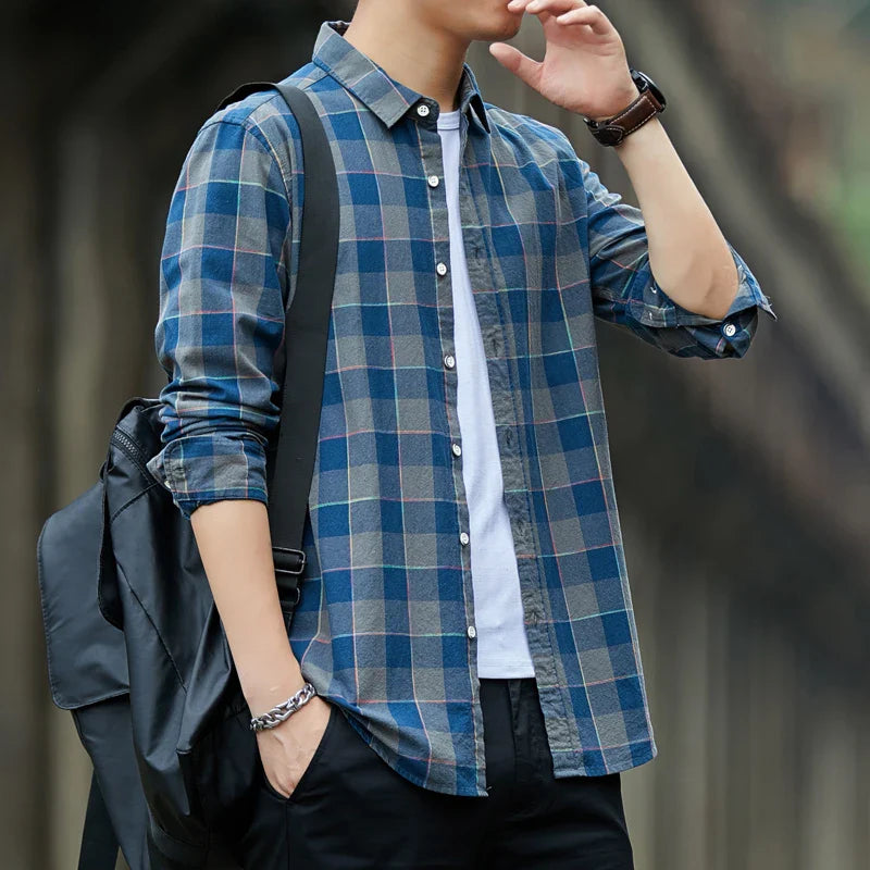 Ryan Plaid Button-Up