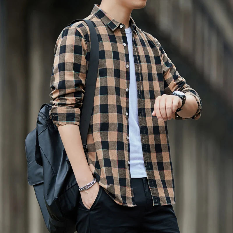 Ryan Plaid Button-Up